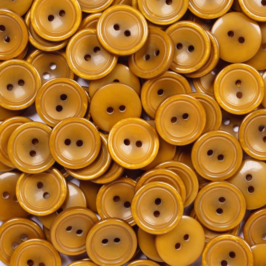 18MM 2 HOLE MOTTLED 50PCS Ochre