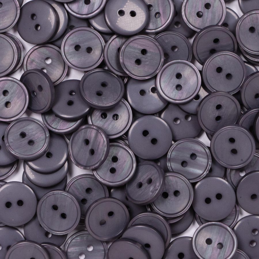 15MM 2 HOLE PEARLISED 50PCS Navy