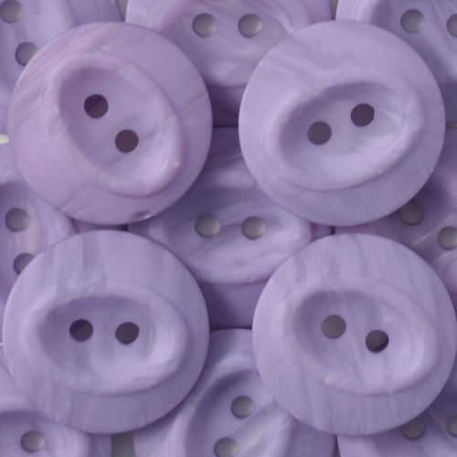 15MM 2 HOLE OVAL CENTRE LILAC 50PCS 15