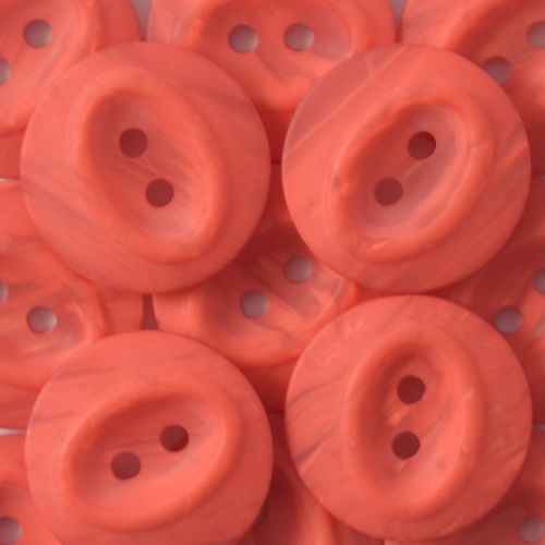 19MM 2 HOLE OVAL CENTRE RED 50PCS 30