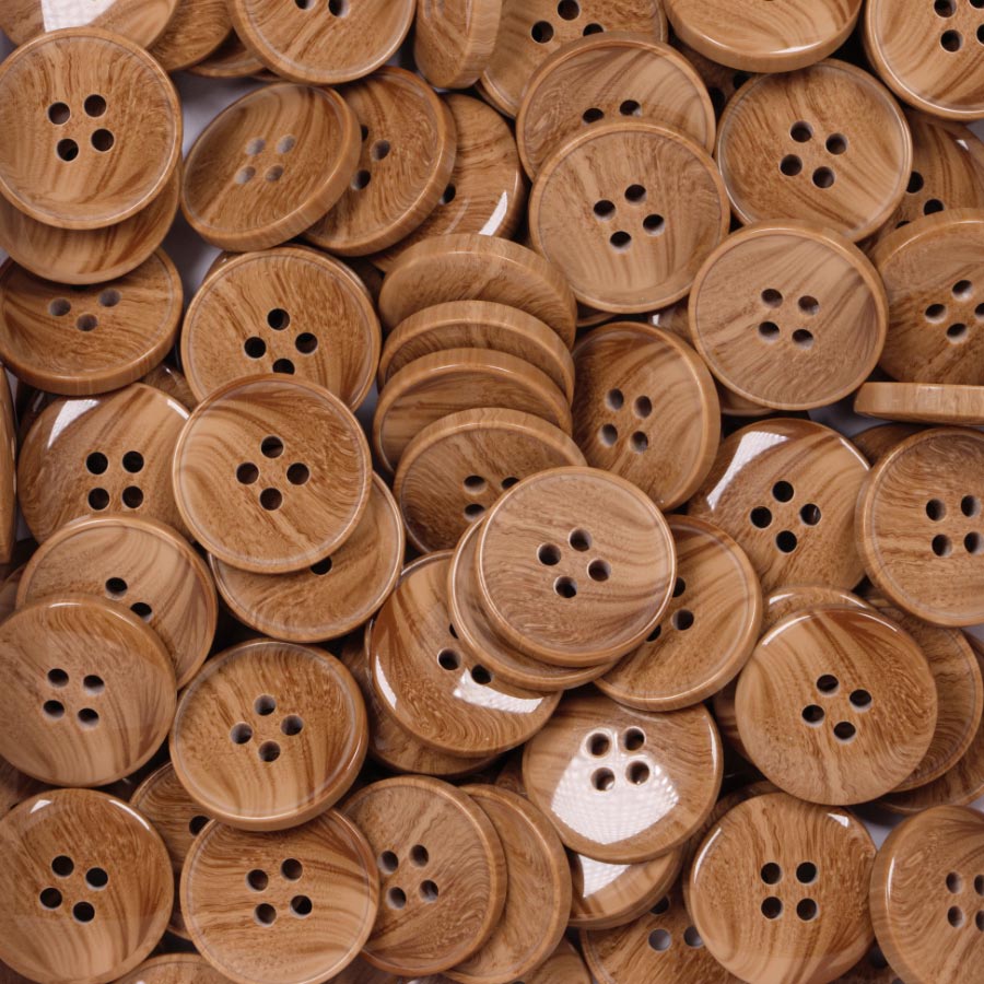 20MM 4 HOLE WOOD LOOK 50PCS 302