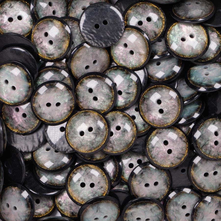 15MM 2 HOLE MOTTLED 50PCS 1