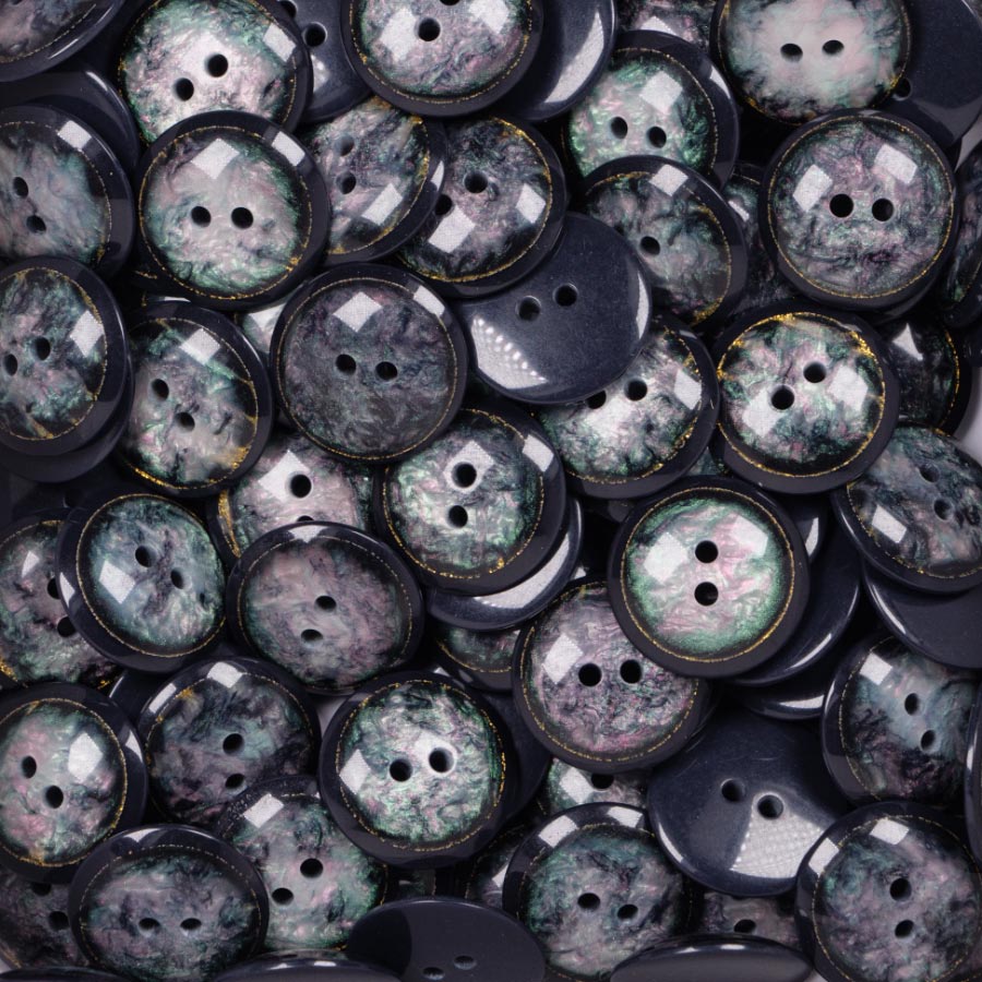 15MM 2 HOLE MOTTLED 50PCS 36