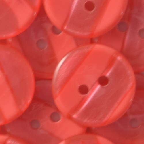 18MM 2 HOLE FLAT VARIEGATED RED 50PCS 30