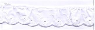 30MM FRILLED BRODERIE ANGLAIS WHITE
