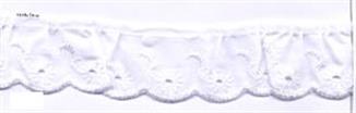 30MM FRILLED BRODERIE ANGLAIS 12.5M WHITE