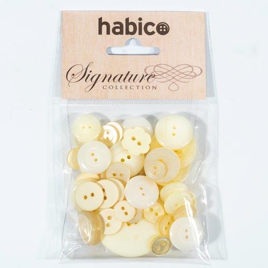 ASSORTED BUTTON BAGS CREAM