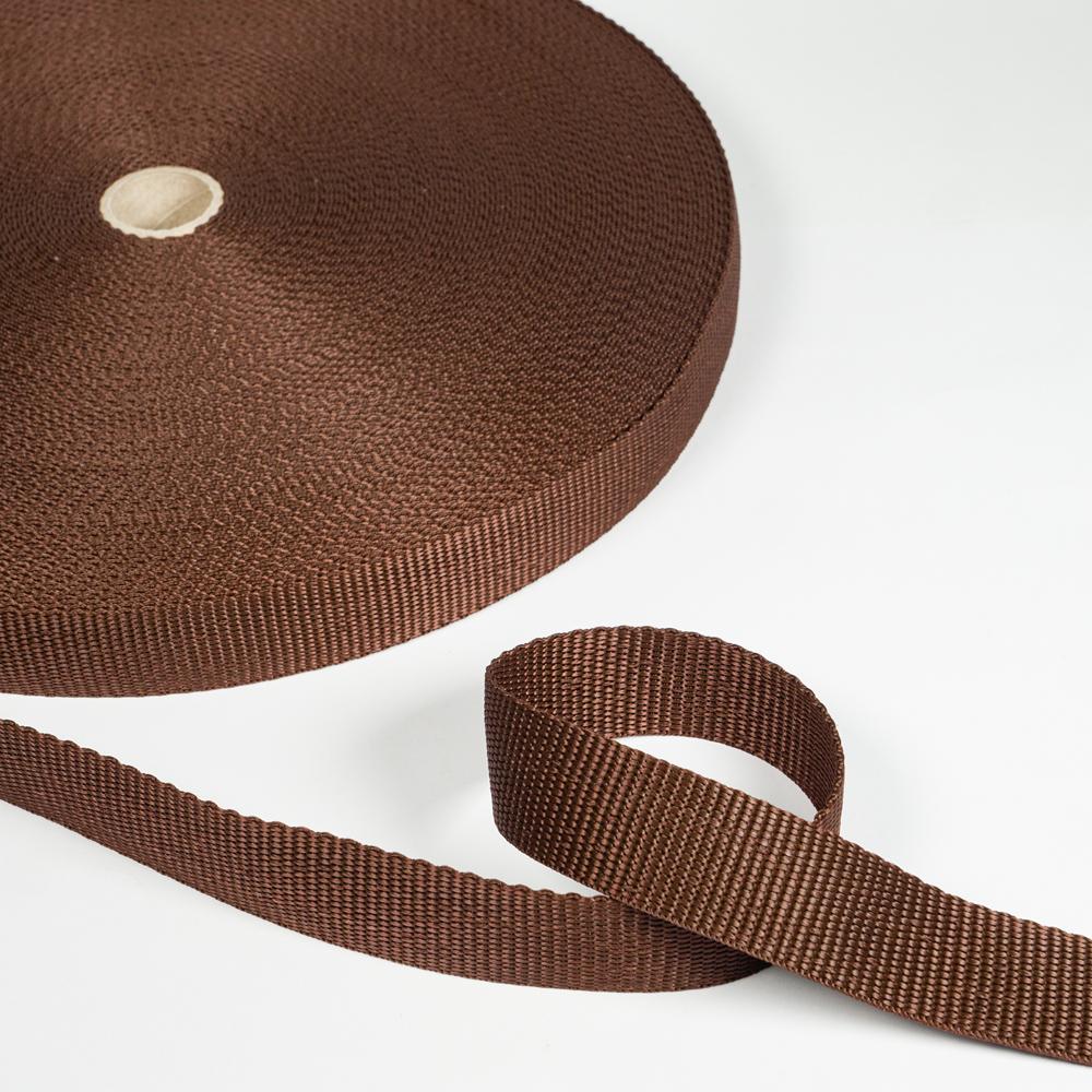 25MM POLYPROPYLENE WEBBING 50M BROWN