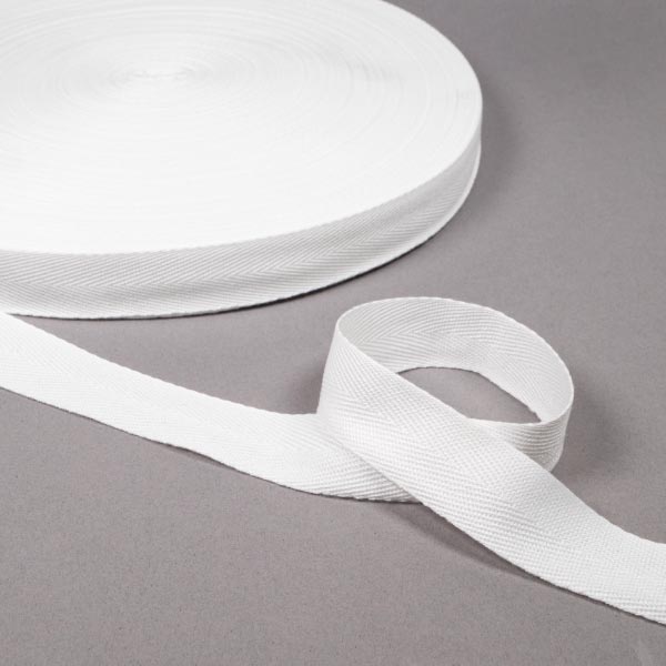 25MM POLYPROPYLENE WEBBING 50M WHITE