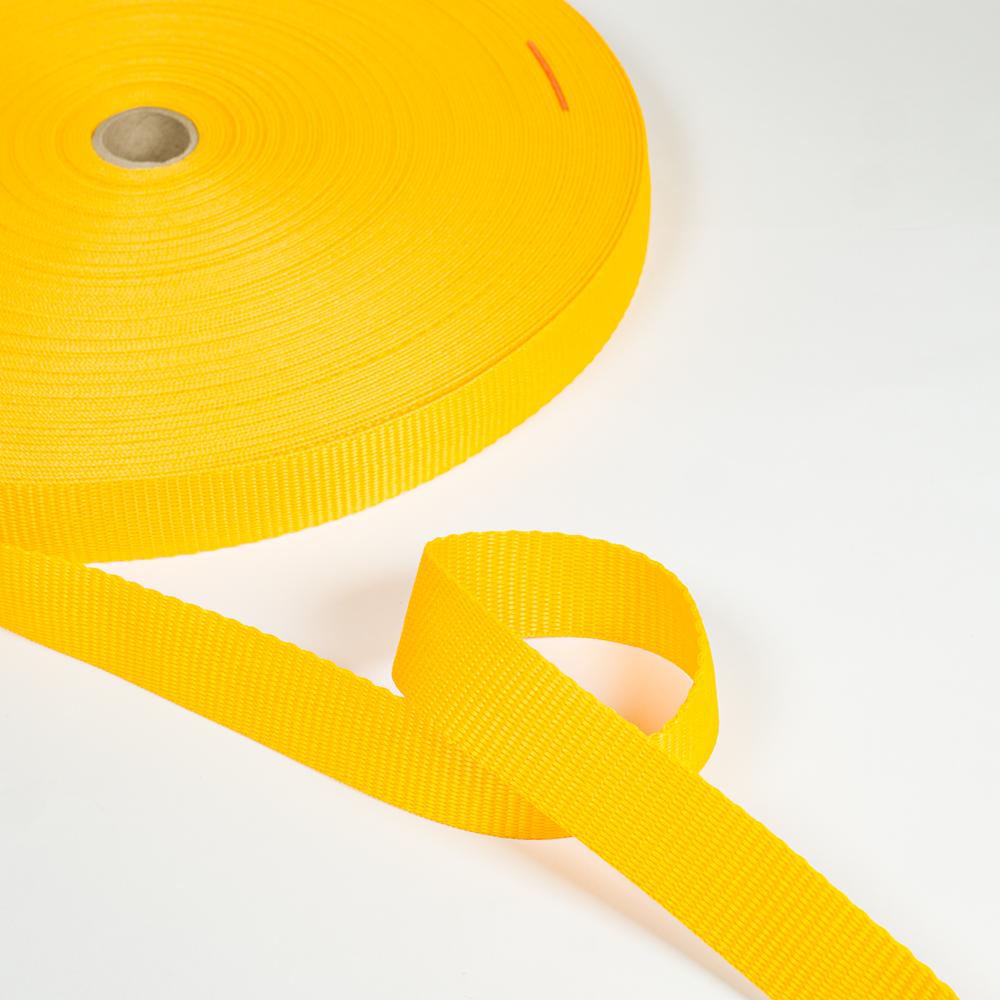 25MM POLYPROPYLENE WEBBING 50M Yellow