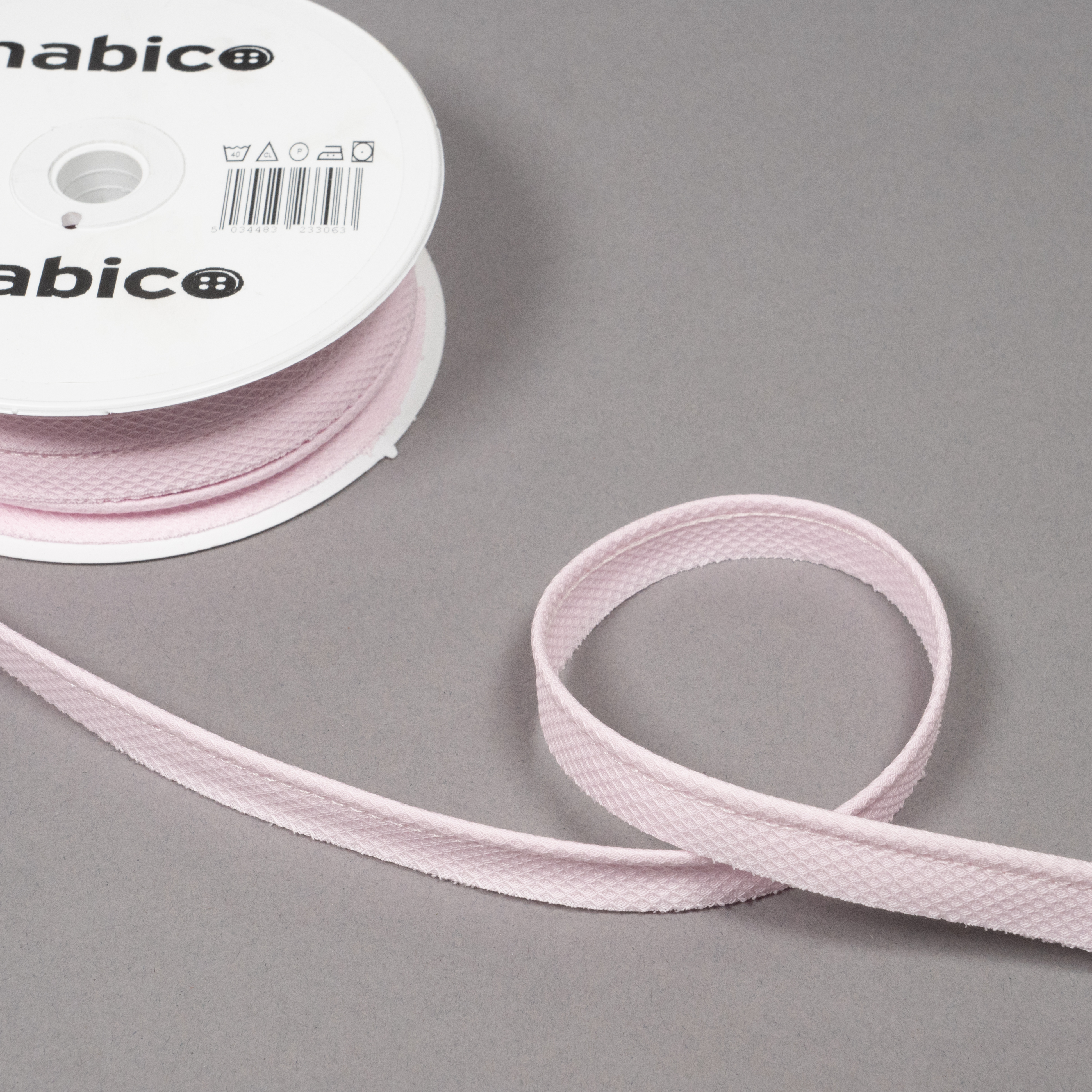 15MM 100% COTTON INSERTION PIPING - 20MTS 8903 Pink