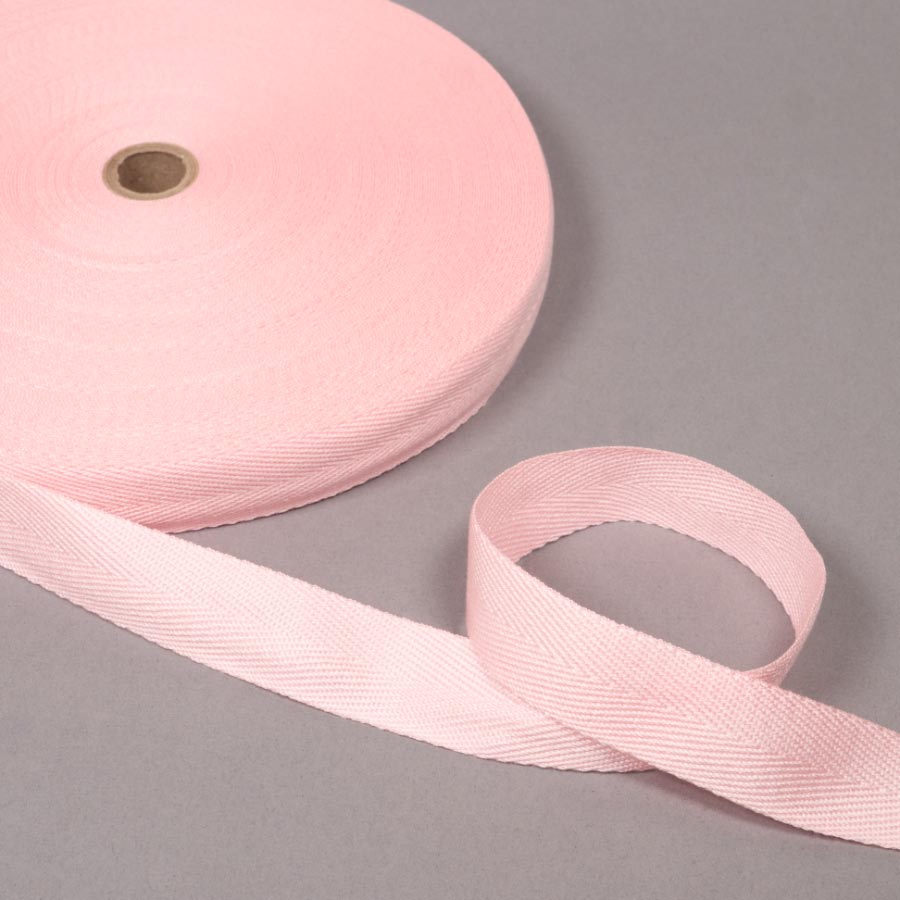 ACRYLIC WEBBING 25MMX50M BABY PINK