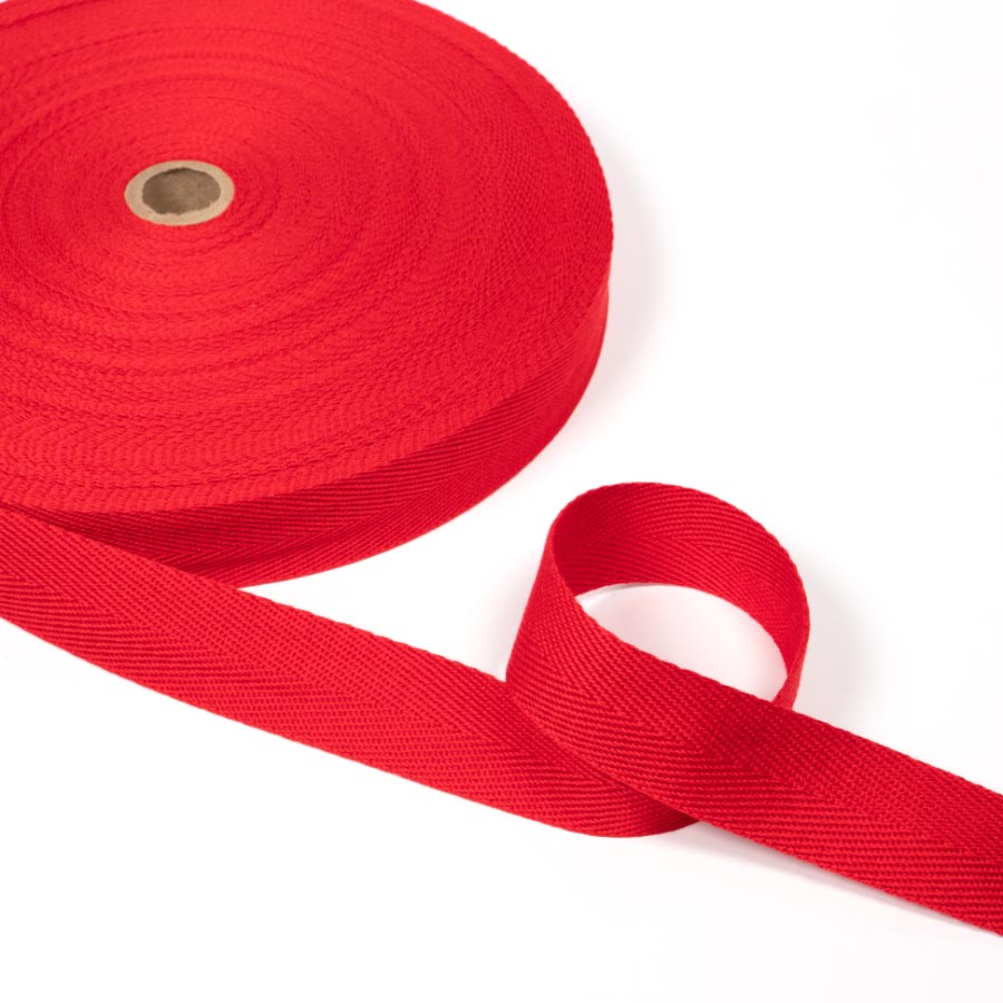 ACRYLIC WEBBING 25MMX50M RED