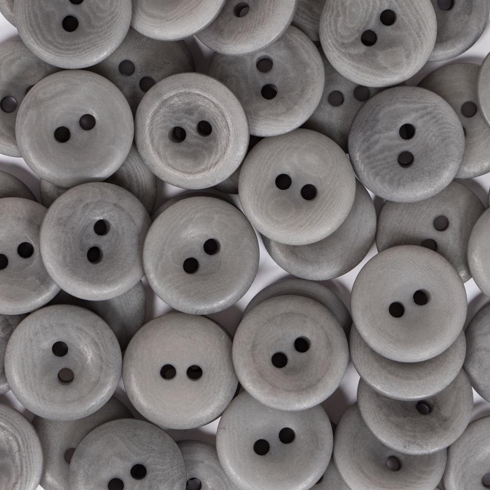 15MM 2 HOLE COROZO 50PCS Grey12