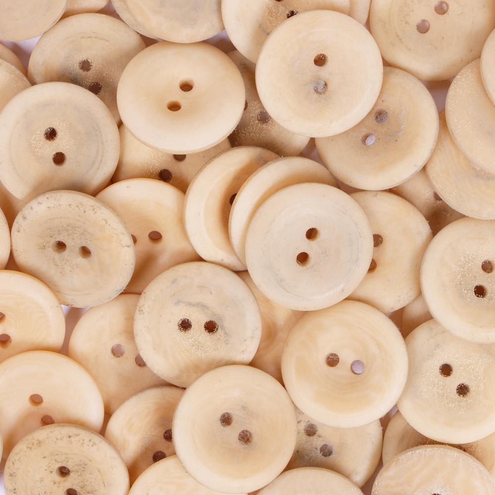 20MM 2 HOLE COROZO 50PCS Beige 129