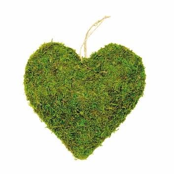 MOSS HEART 15CM PK OF 3