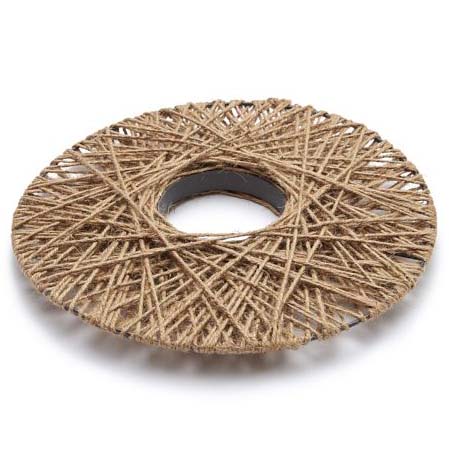 30CM FLAT JUTE ROUND WREATH