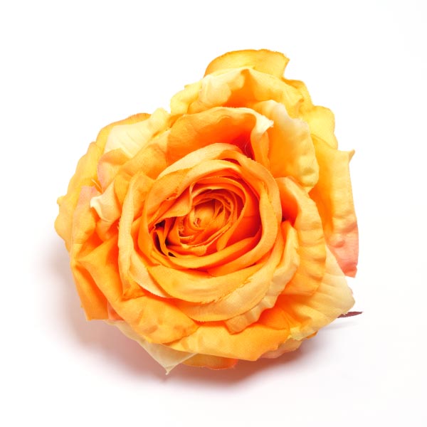 12CM ROSE HEAD ORANGE