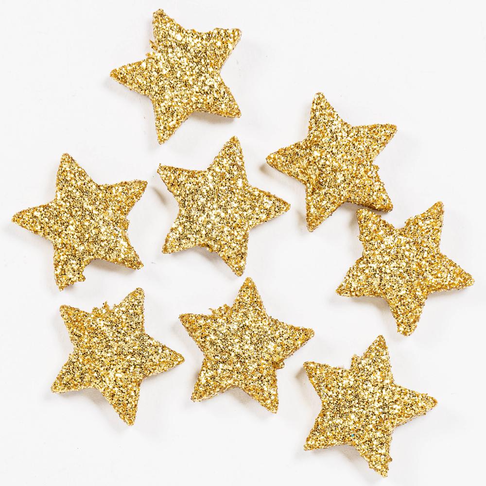 2.5CM SPARKLING STARS 8PCS
