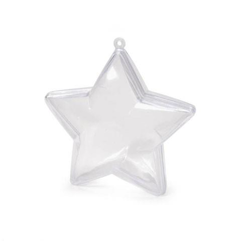 PLASTIC FILLABLE STAR 90MM