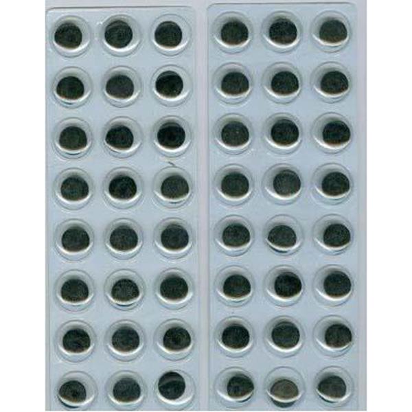 15MM SELF ADH MOVEABLE GOOGLY EYES 48PCS 1935