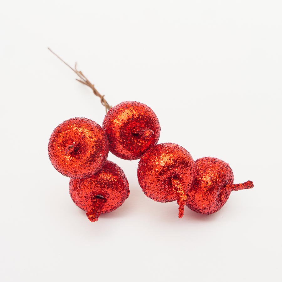 20MM FROSTED BERRIESS 5PCS RED