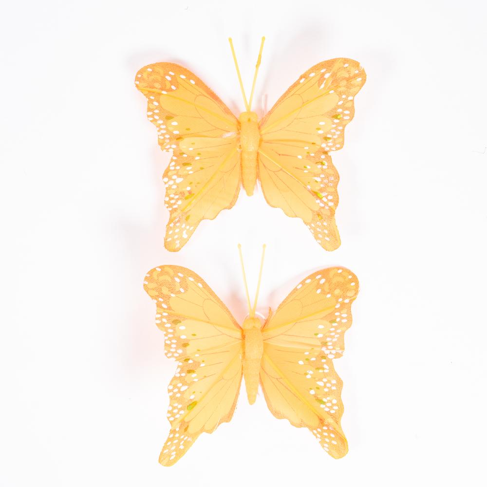 LARGE BUTTERFLIES 75MMX60MM X 2PCS