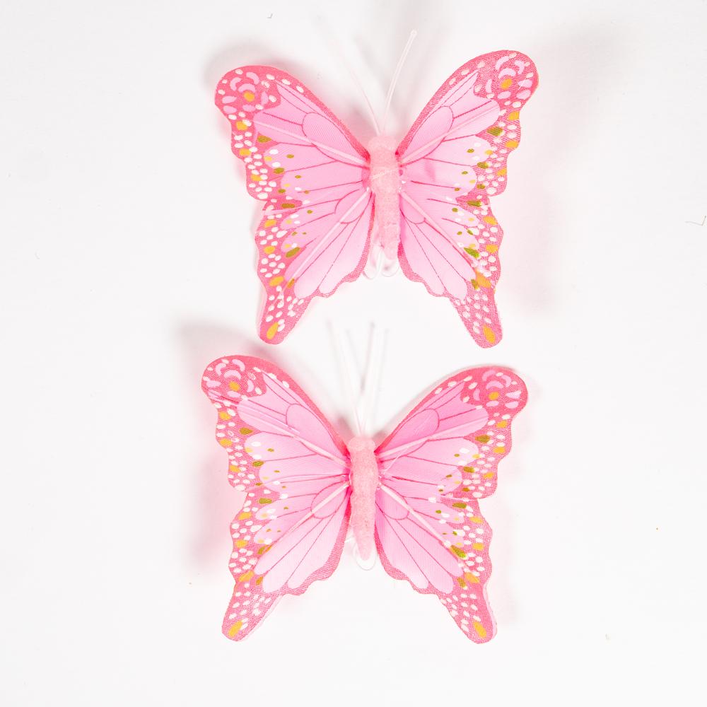 LARGE BUTTERFLIES 75MMX60MM X 2PCS