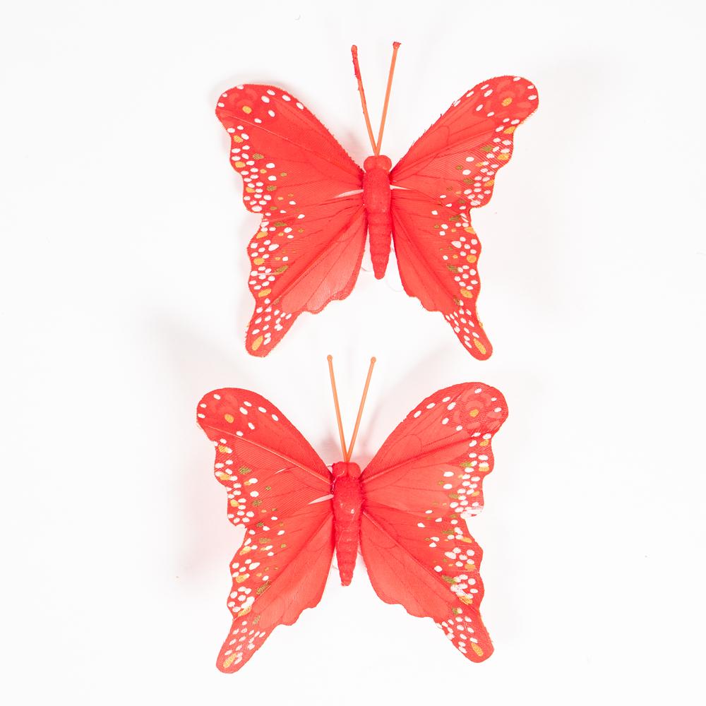 LARGE BUTTERFLIES 75MMX60MM X 2PCS