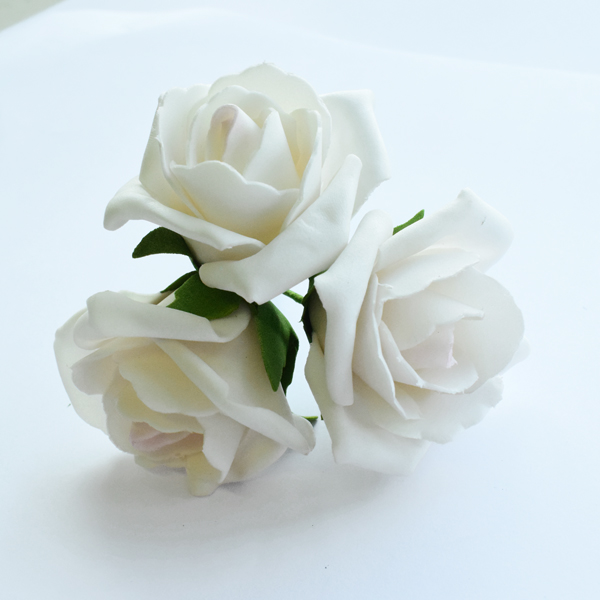 6CM FOAM ROSES 3 HEADS 43/3