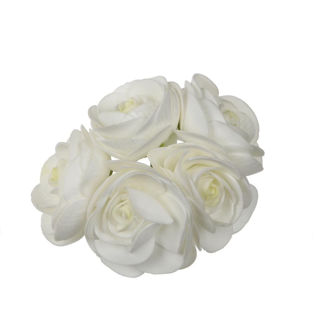 6.5CM FOAM RANUNCULUS 5 HEADS 22