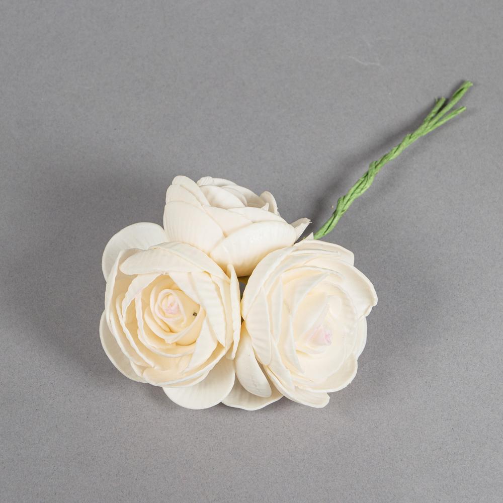 6.5CM FOAM RANUNCULUS 3HEADS