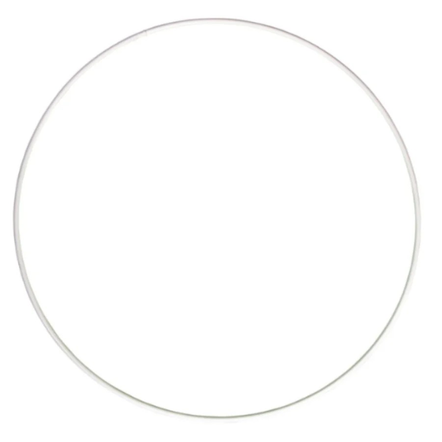 METAL RING WHITE 30 CM PK OF 5