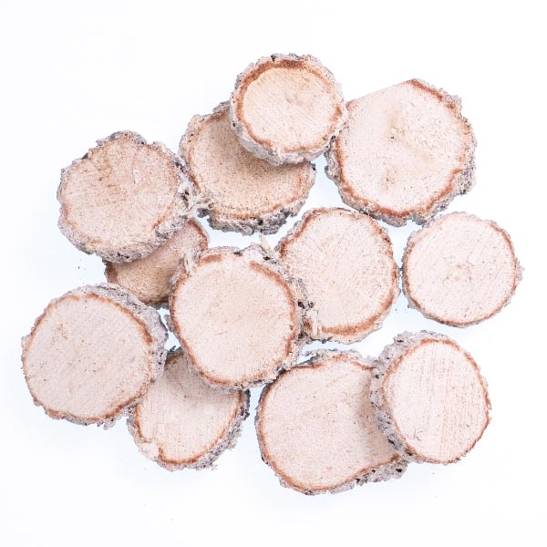OAK SLICES 100G FROSTED WHITE 1