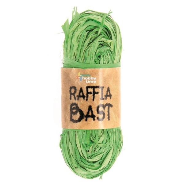 RAFFIA 50G X 10 HANKS YELLOW-GREEN 3