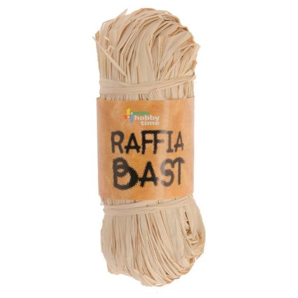 RAFFIA 50G X 10 HANKS NATURAL BLEACHED 12