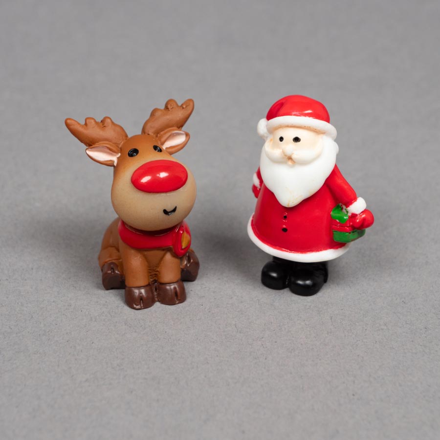 CHRISTMAS FIGURES - SANTA & REINDEER