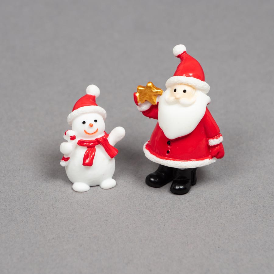 CHRISTMAS FIGURES - SANTA & SNOWMAN