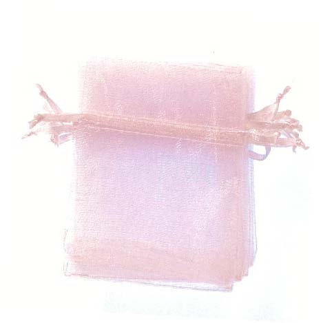 8 X 10 CM ORGANZA BAGS 10PCS PALE PINK