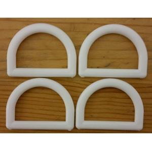 PLASTIC D RINGS 19MM PK 100