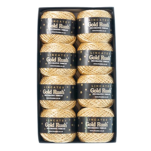 GOLD RUSH THREAD 80M/20G 8 BALLS GOLD 4