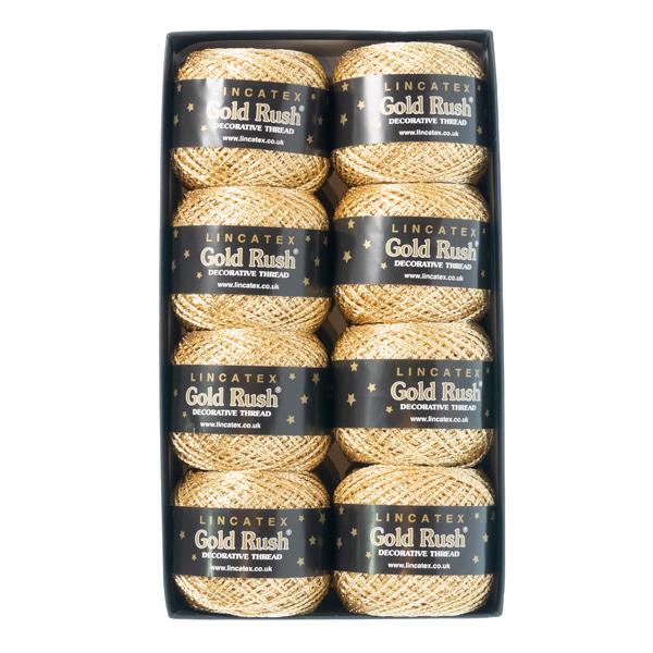 GOLD RUSH THREAD 80M/20G 8 BALLS GOLD  4