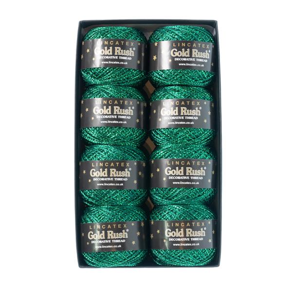 GOLD RUSH THREAD 80M/20G 8 BALLS GREEN 45