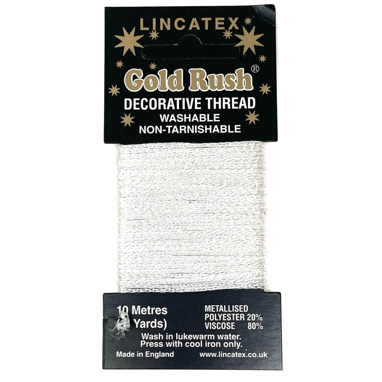 GOLD RUSH 10 X 10M PER CARD White