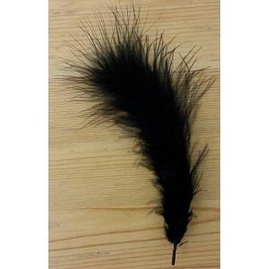 SMALL MARABOU FEATHERS BLACK