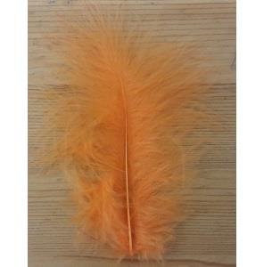 SMALL MARABOU FEATHERS ORANGE