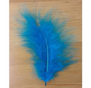 SMALL MARABOU FEATHERS TURQ