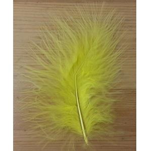 SMALL MARABOU FEATHERS YELLOW