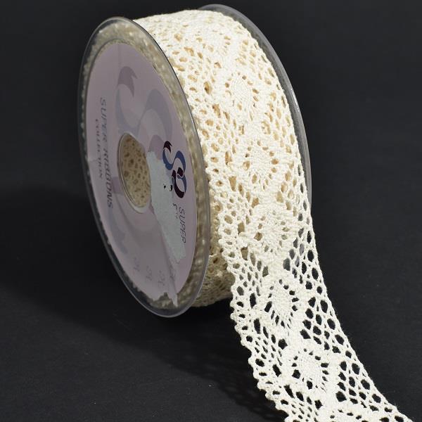 35MM COTTON LACE - 10MTS NATURAL