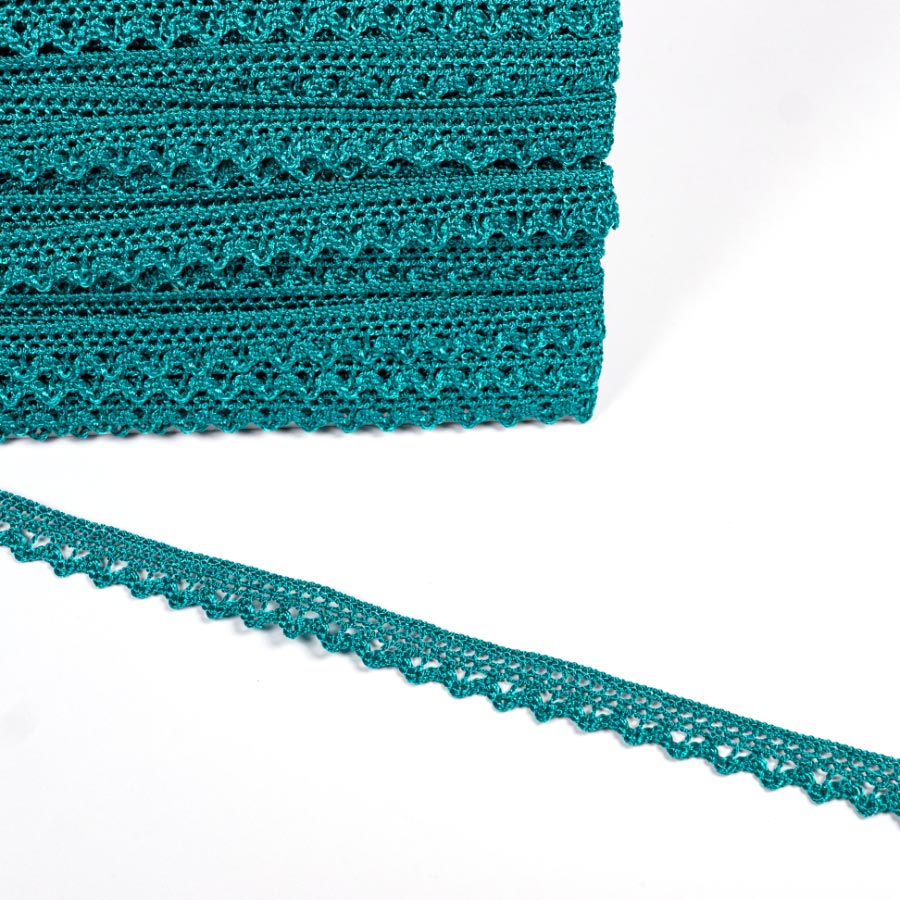 11MM POLYESTER LACE EDGING - 22.8MTS 13 Petrol